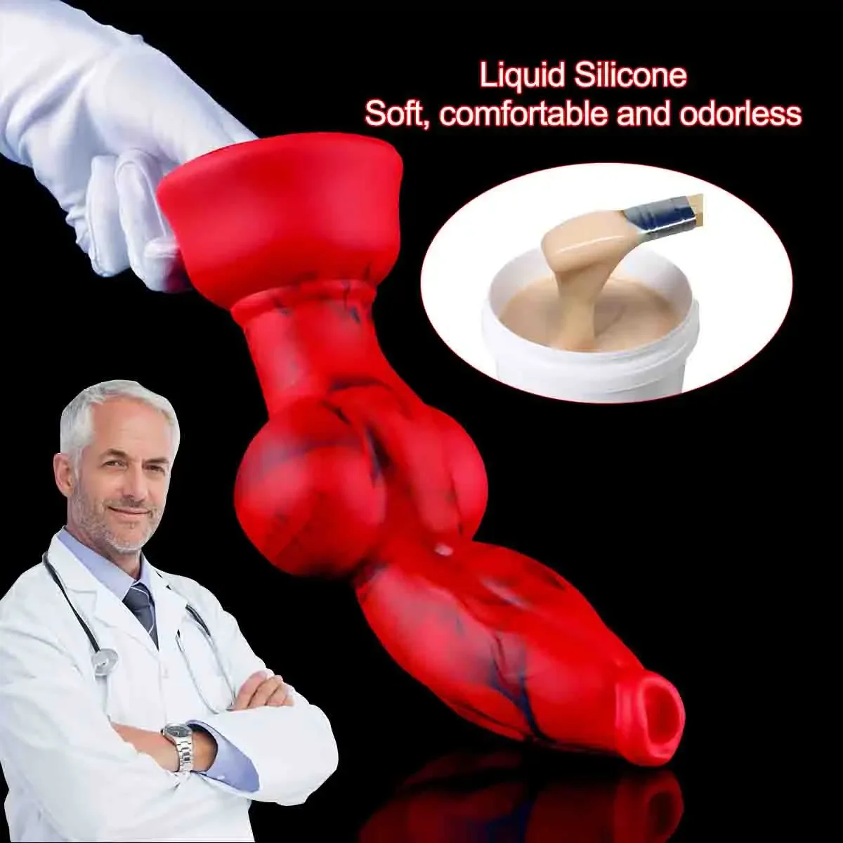Sex toys, dog dildos, kink canines dick, silicone realistic animal penis, 18+, anal dilation, G-spot masturbation, prostate massage