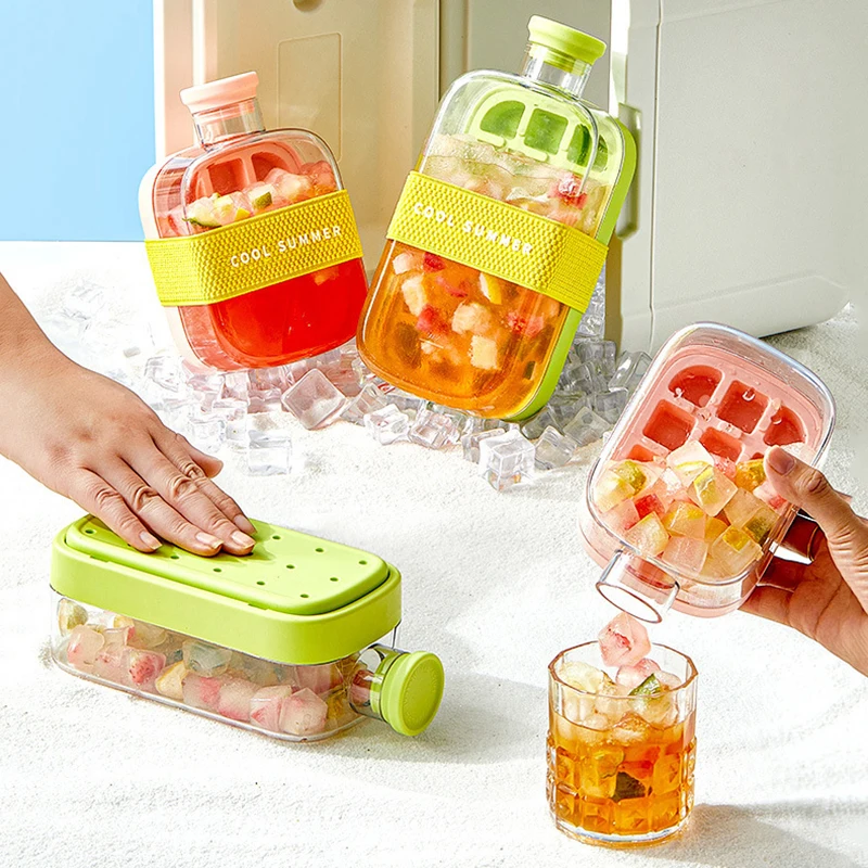 Multifunctional Ice Cube Tray Cup Outdoor Large-capacity Ice Maker Machine Press Silicone Silicone Ice Cube Mold Ice Cube Cups