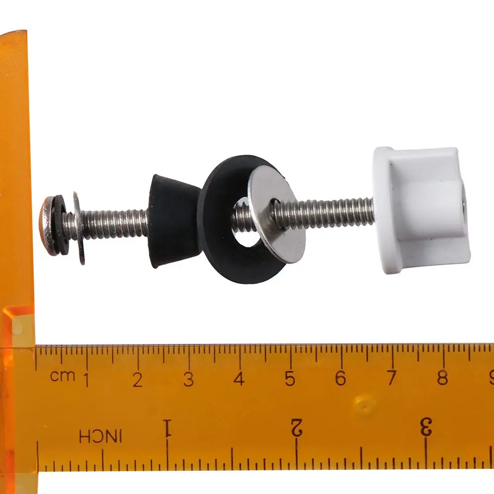Toilet Seat Accessories Toilet Seat Screws Bolts Replacement Universal Stainless And Rubber Washers For Fixing Top Mount Toilet Seat 2 Pieces