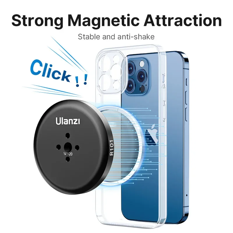 Ulanzi R101 Magsafe Phone Mount Holder With Universal 1/4 Screw for iPhone 15 13 12 mini Pro Max Magnetic Phone Holder Stand