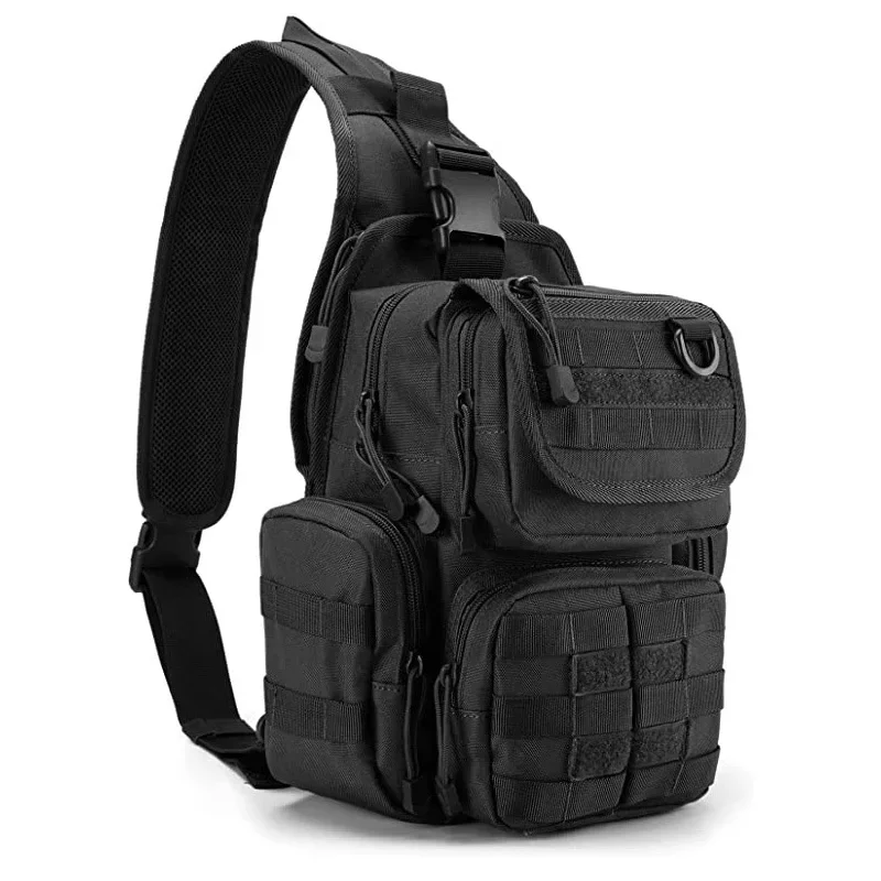 

Tactical Chest Sling Bag Men's Riding Bags Hunting Gun Holster Backpacks Climbing Molle Fishing Pouch Archer Shoulder Backpack