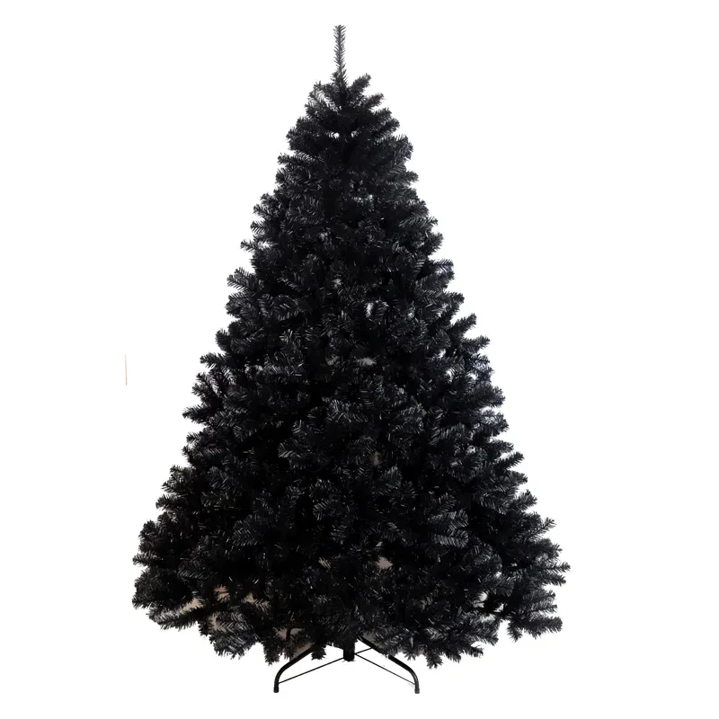 

Artificial Christmas Tree with Plastic Stand, Holder Base, Home Party Decoration, Black, 210cm