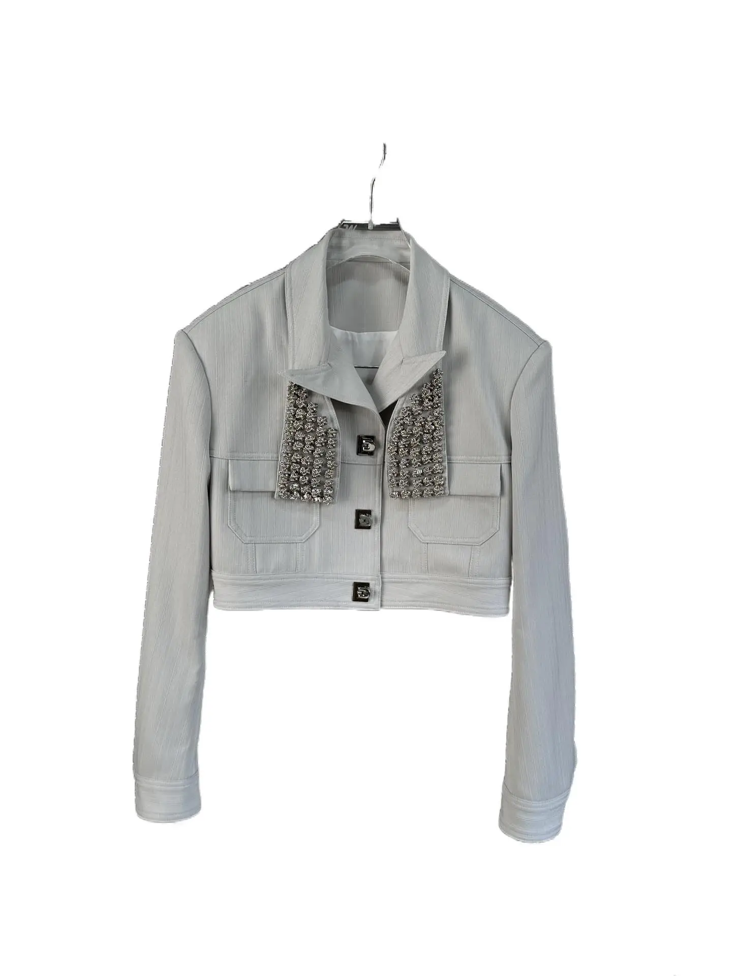 

2023 Women's Clothing New Metal Decorative Jacket Coat
