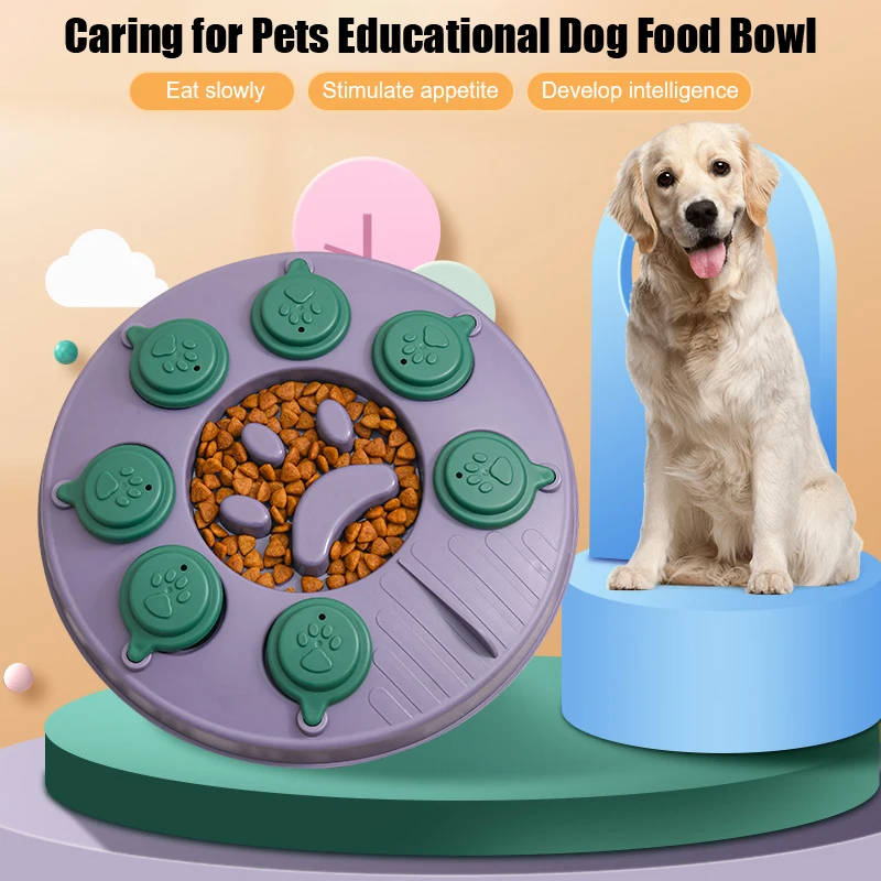 Dog Food Puzzle Feeder Toy Dog Puzzle Toys Slow Feeder Interactive Training  Toys Improve IQ Increase Food Dispenser for Puppy - AliExpress