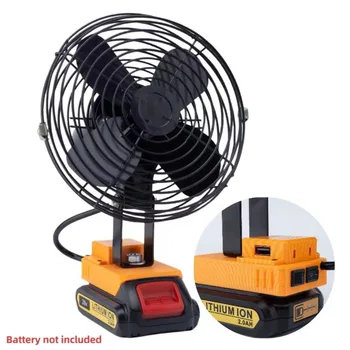 Dewalt 배터리 무선 캠핑 선풍기, USB 포함 휴대 전화 고속 충전 포트와 호환 가능, 18 V, 20V