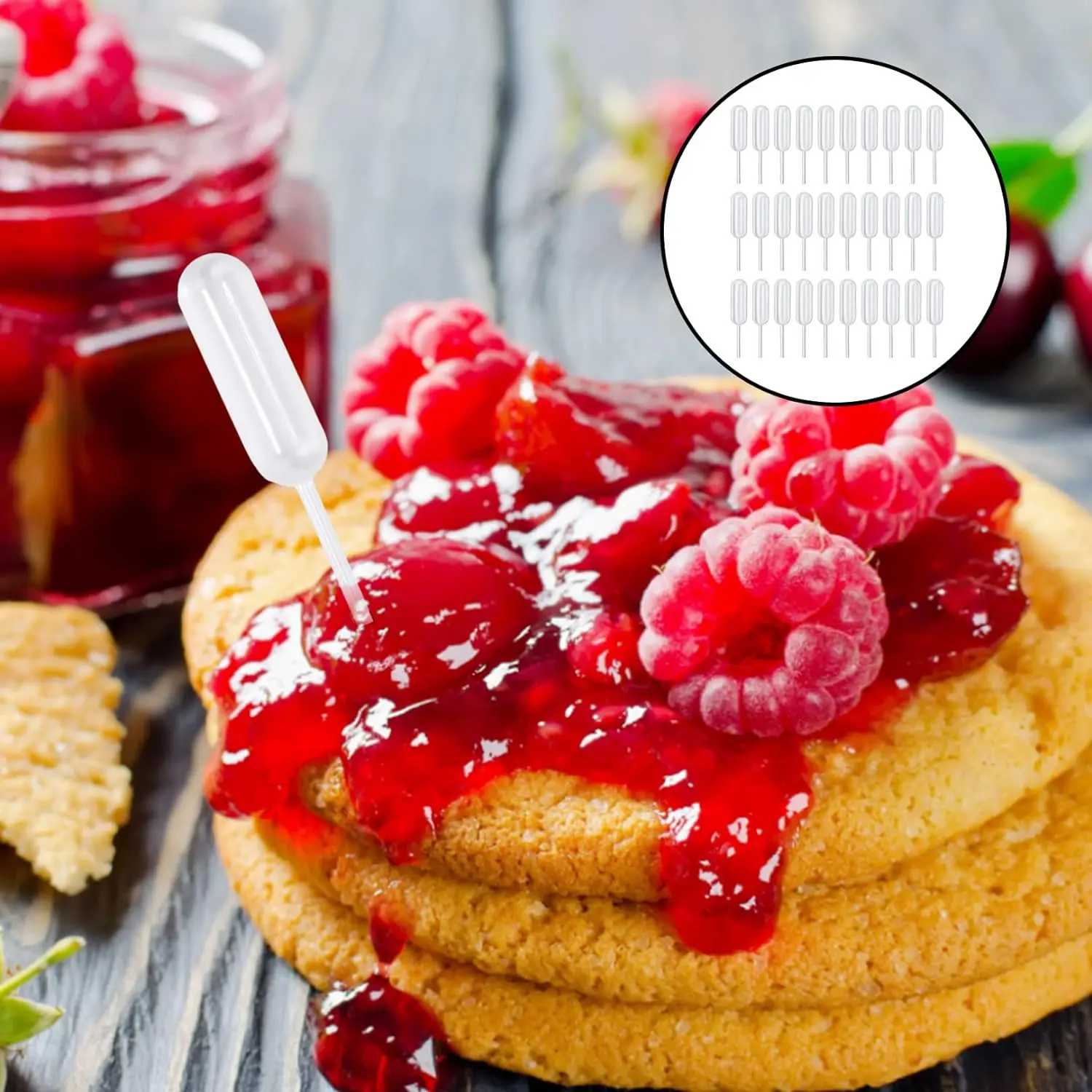 4ml Mini Dropper Disposable Jam Dropper for Cupcake Sauce Squeeze Transfer Pipette Tool Dessert Stuffed Cake Decor