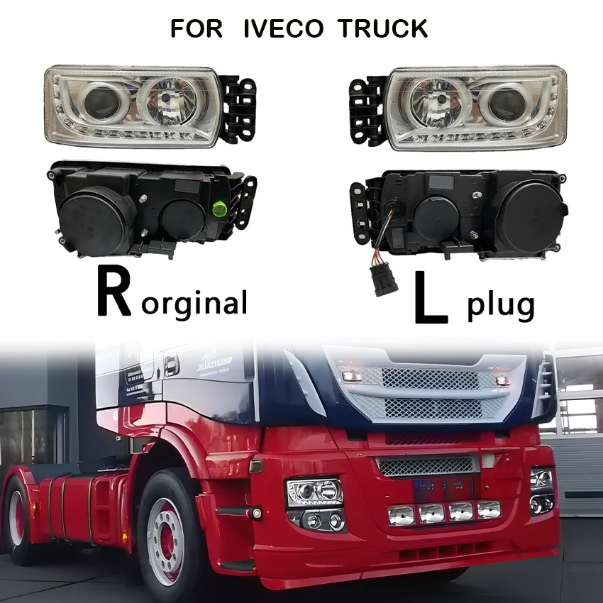 1 Pz Led Head Lamp Per Iveco Stralis Hi-Way Eurocargo Truck Led Head Lamp E Approva 5801571745 Rh 5801571746 Lh