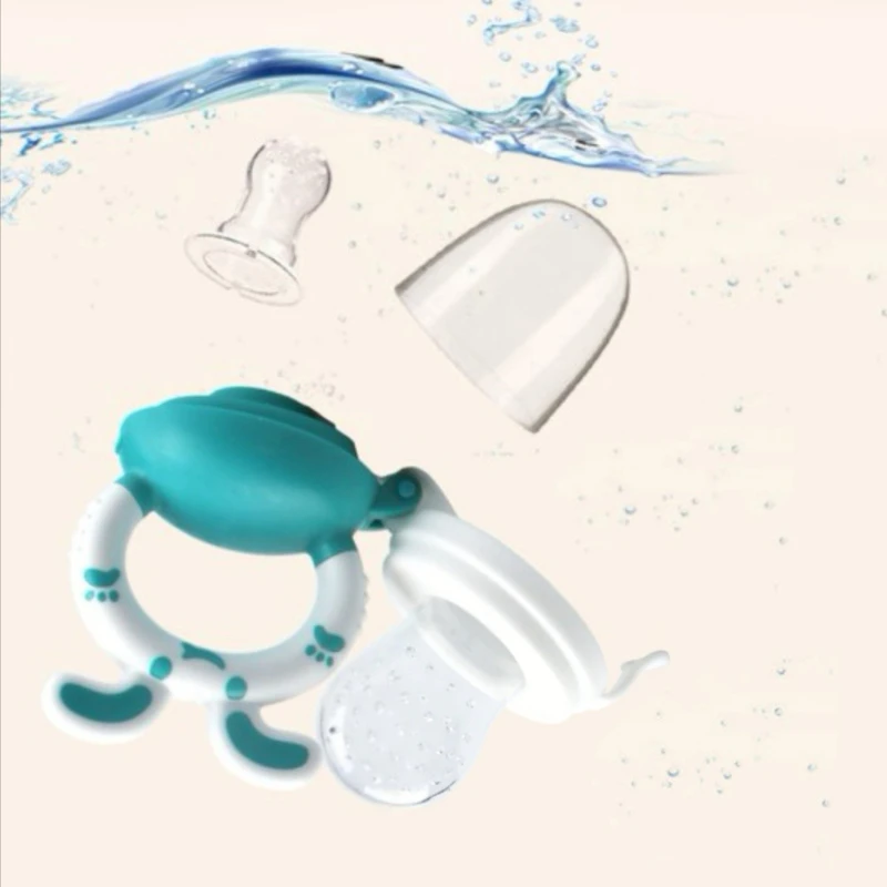 Silicone Fruit Feeder Fresh Food Nibbler Baby Pacifiers Feeder Nipples For Kids