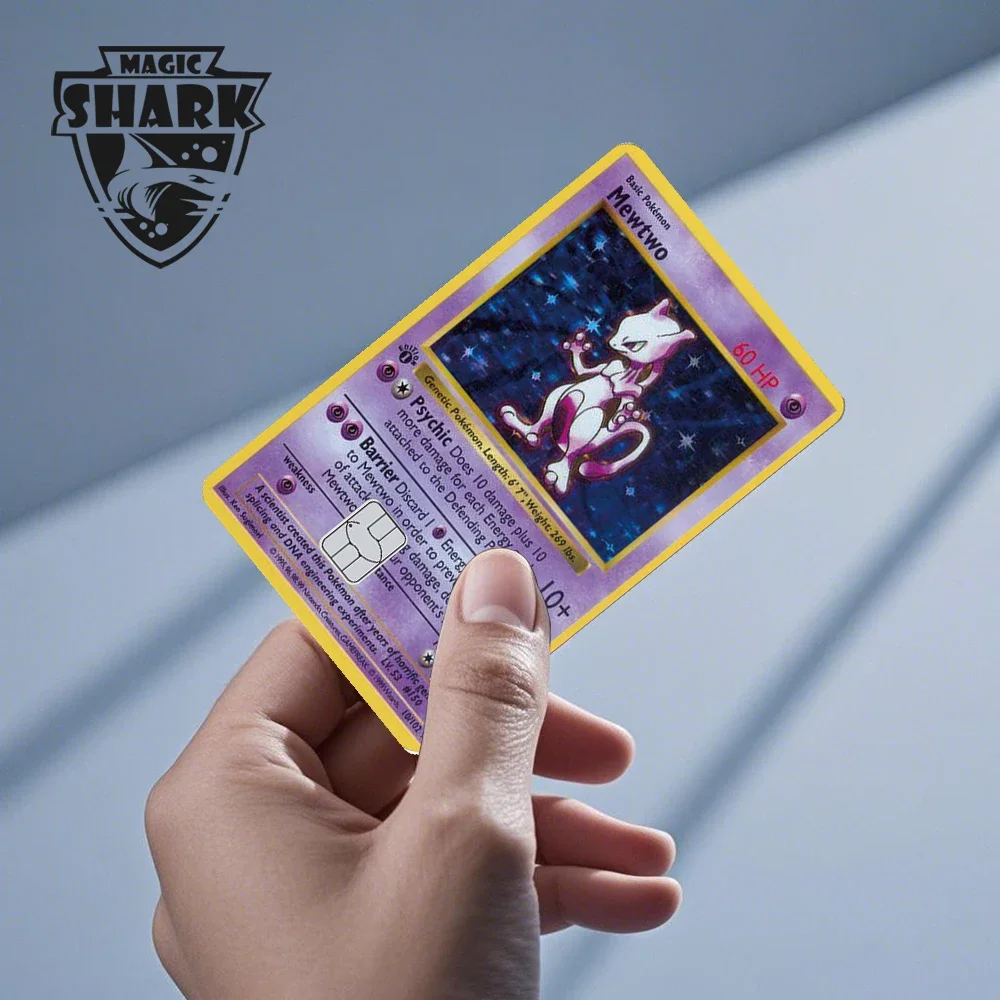 2026 New Charizard Blastoise Bulbasaur Eevee Metwo Sticker Film Skin Cover for Credit Debit Card