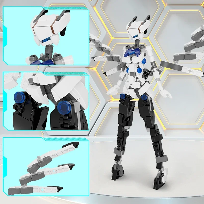 MOc-女の子のためのモバイルビルディングブロック,女性のロボット