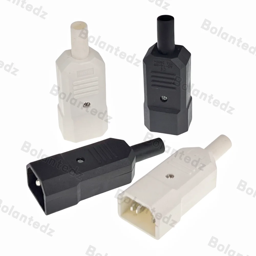 Elbow C15 C13 C14 Power Cord Wiring Power Plug Assemble IEC Connector Outlet PDU UPS Electrical AC Socket Plug 10A 250V