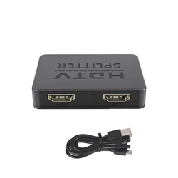 Ultra HD HDMI Splitter: Dual Display Video Amplifier (1 in 2 out)