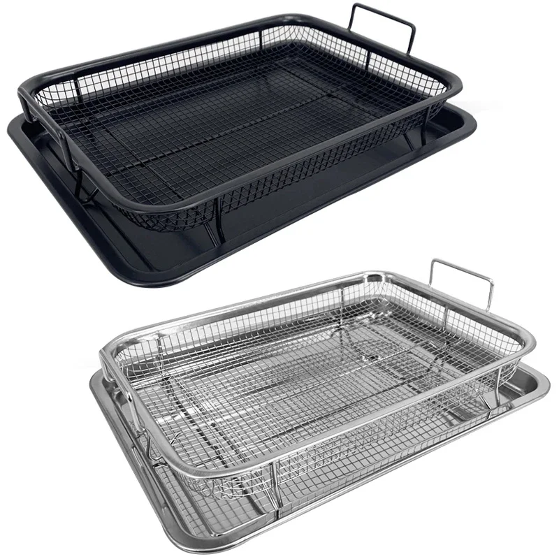 

Oven Baking Grill Pan Air Fryer Accessories Grill Pan Grill Basket Outdoor Grill Pan Grill Pan Home Chicken Wings Fryer Basket