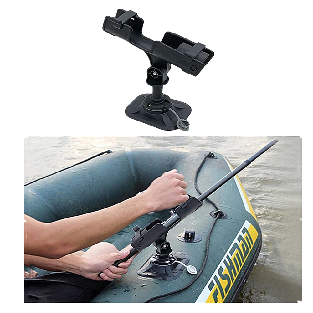 Fishing Rod Pole Holder Rack Rest Adjustable Removable Can Glue To