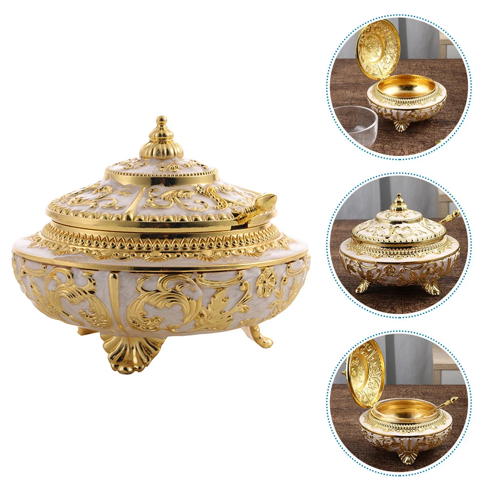 

European and American Style Seasoning Jar Condiment Bottle Box Jars Bottles Alloy