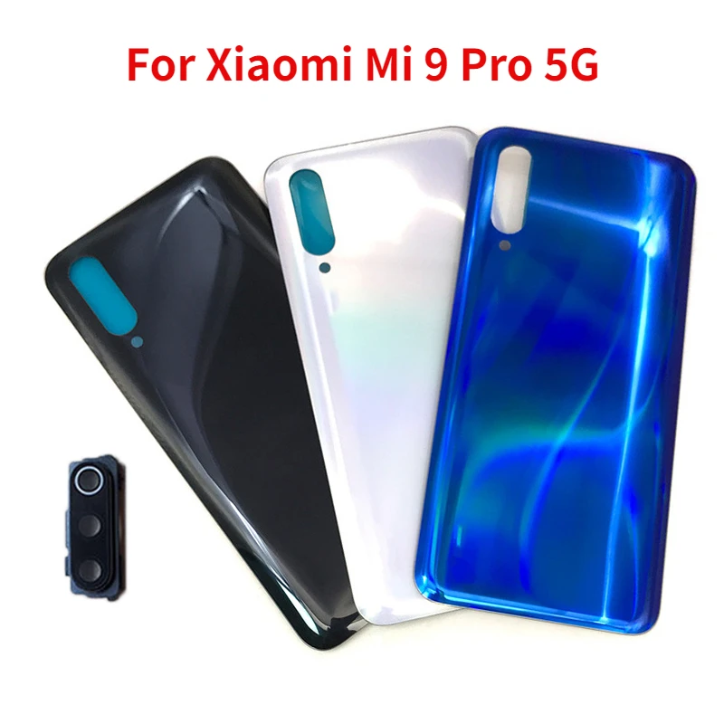 

New Back Cover For Xiaomi Mi 9 Pro 5G Battery Cover Rear Door Housing Back Case with Camera lens Replacement