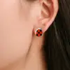 Ear Clips Cute Cartoon Decorative Clip Earrings Anime Jewelry Gift Women Cosplay Animal Circle Dot Party Earrings 4