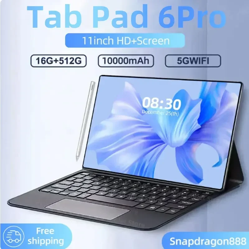 

Планшет с 10,1-дюймовым дисплеем, восьмиядерным процессором Snapdragon 2024, ОЗУ 16 ГБ, ПЗУ 888 ГБ, Android 13, 4K