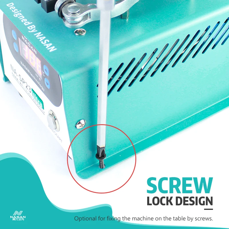 NASAN NA-SP23U LCD Screen Separator Machine Cell Phone Glass Screen Separator Repair Tool 360&deg; Rotation Fixing Built-in Pump