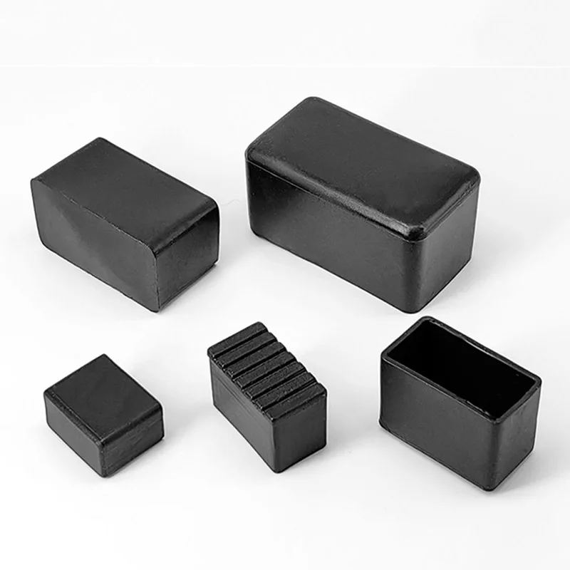 Plastic pipe caps 1-50pcs square PVC for table chair foot
