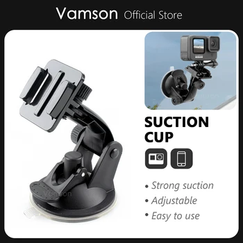 Vamson 자동차 마운트 앞 유리 흡입 컵, 고프로 히어로 11, 10, 9, 8, 7, 6, 5, 4, 인스타 360, Yi 4K 용, 7cm, Go Pro 8 9 액세서리