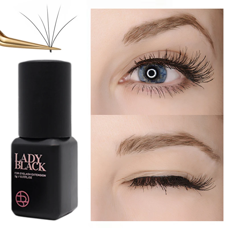 Lady Black Glue South Korea Fastest Strongest False Eyelash Extensions Supplies Adhesive 5g Makeup Tools Beauty Shop 10ml 6