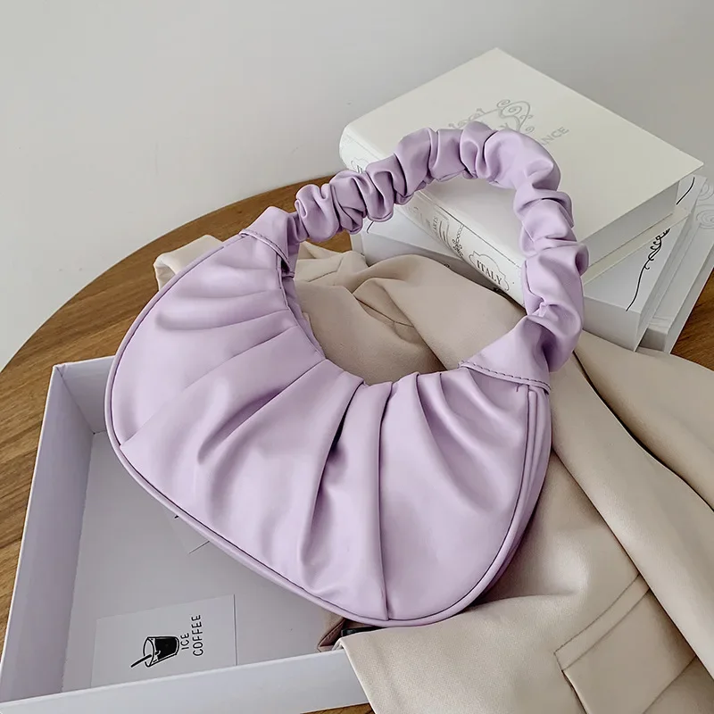 

Small Women's Bag 2023 Trend Underarm Pleated Bolsas Travel Luxury Designer Handbag Handbags Bags Tote Shoulder Female Messenger