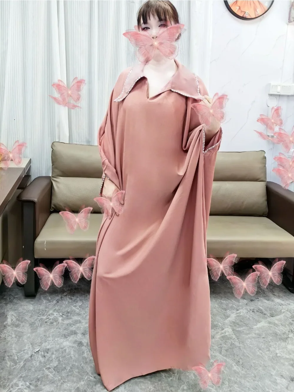 عباية إسلامية للعيد للنساء فساتين الحفلات الماس جل...