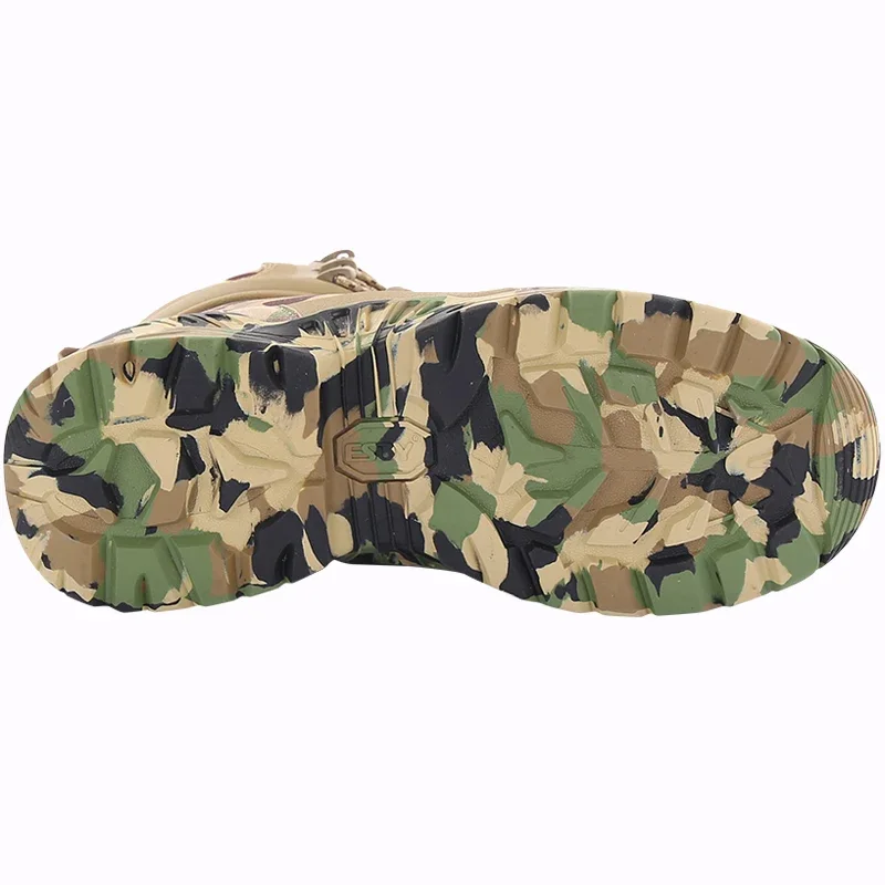 Outdoor Desert Hunting Camo scarpa da trekking traspirante primavera autunno uomo caccia arrampicata stivali da allenamento tattici antiusura in pelle