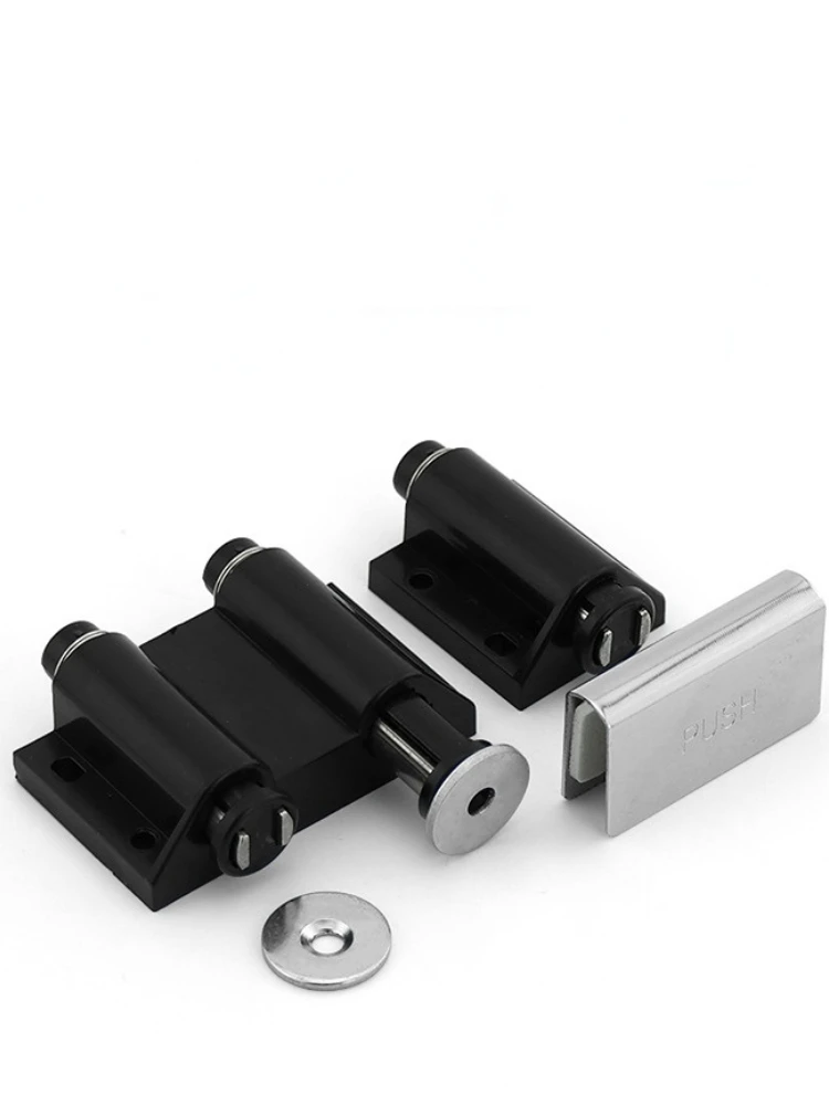 Description Picture 2 of itemBlack single door double door rebounder hidden cabinet rebounder Damper wardrobe cabinet rebounder door closer cabinet doors