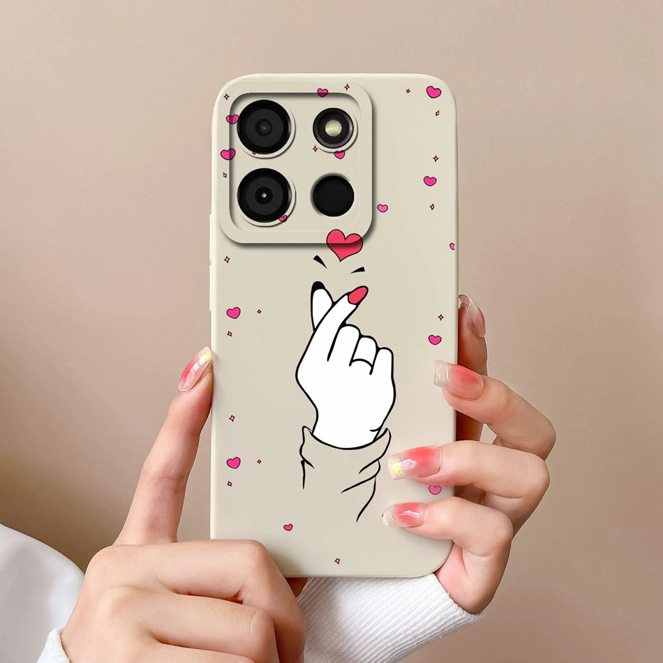 Funny Back Cover with Camera Protection - Soft Original Liquid Silicone Coque