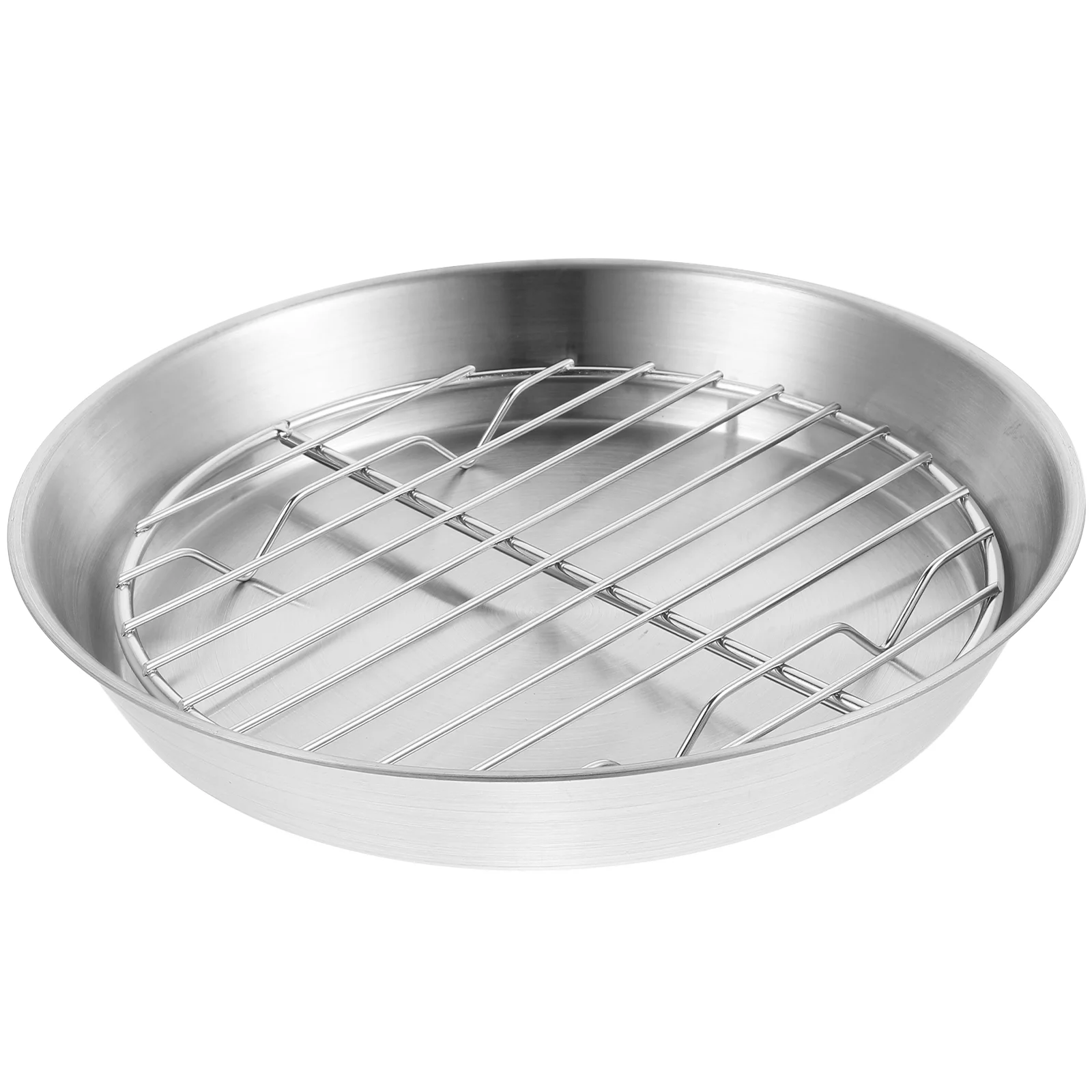 

Baking Dishes for Oven Barbecue Plate Rack Multipurpose Pan Stainless Steel Tray with