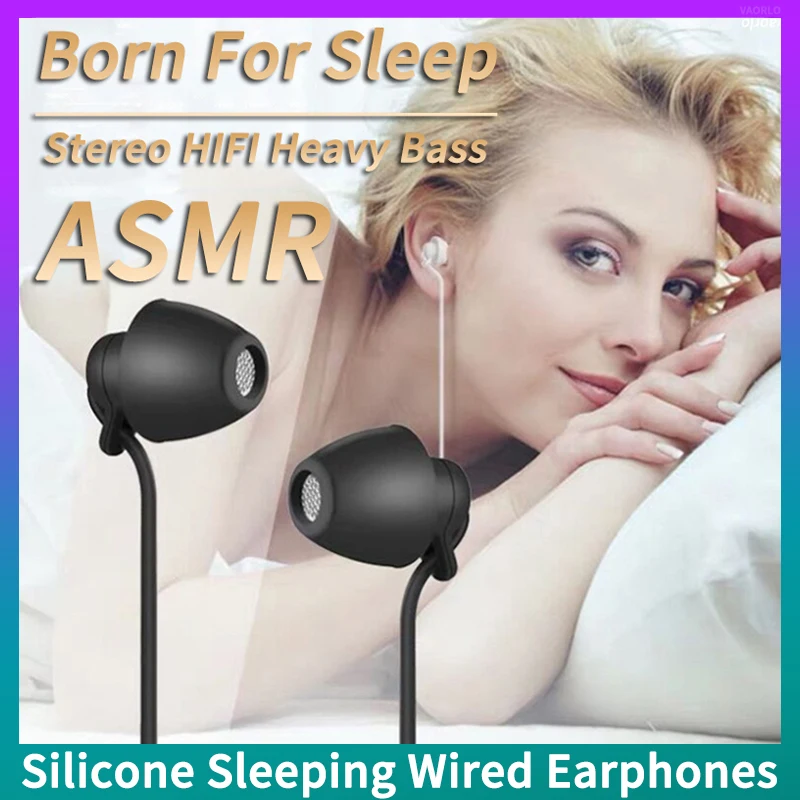 Sleep Earbuds Wired Sleep Headphones ASMR Sleeping Earbuds AUX
