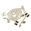 Black White  Bow Pearl Glasses Chains Sunglasses Accessory for Women  Lanyards Accessories 5