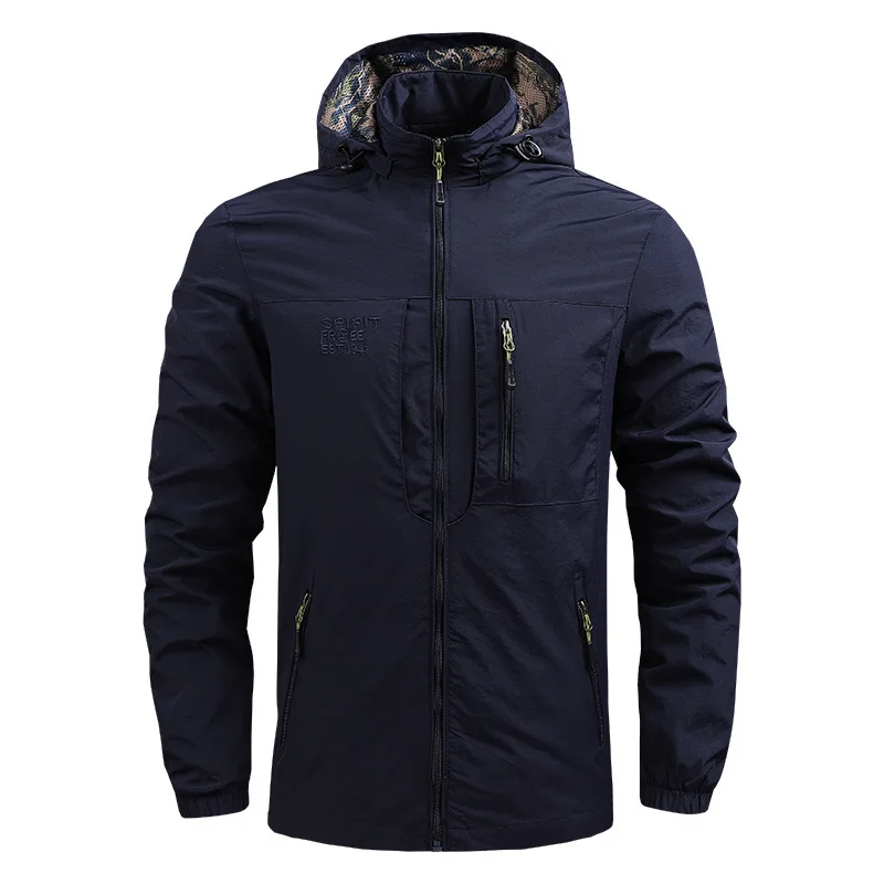 Hooded Jackets Men's Coats Winter Sweat-shirt Cold Coat Sweatshirt With Zipper Down Light Moto Equipment Knitted Mens Bomber Man