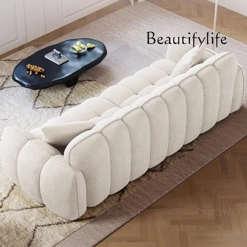 Canapés de salon C V, style nuage mignon, grande taille, style chinois, couleur crème, pour balcon, canapés de salon blancs bon marché, tendance, Sillon Cama, Home Desi