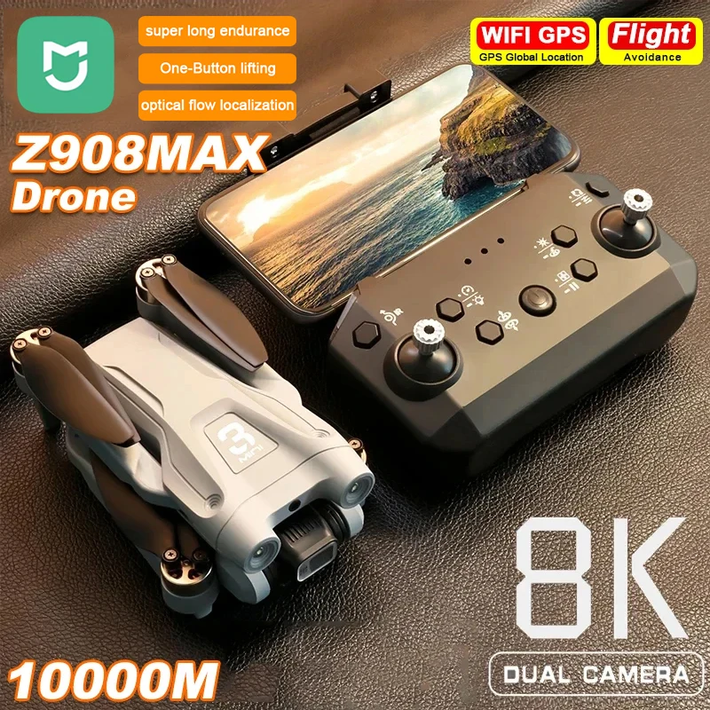 Mijia Z908Max Drone 8K 5G Gps Professionale Hd Fotografia Aerea Dual-Camera Omnidirezionale Evitamento Ostacoli Quadrotor