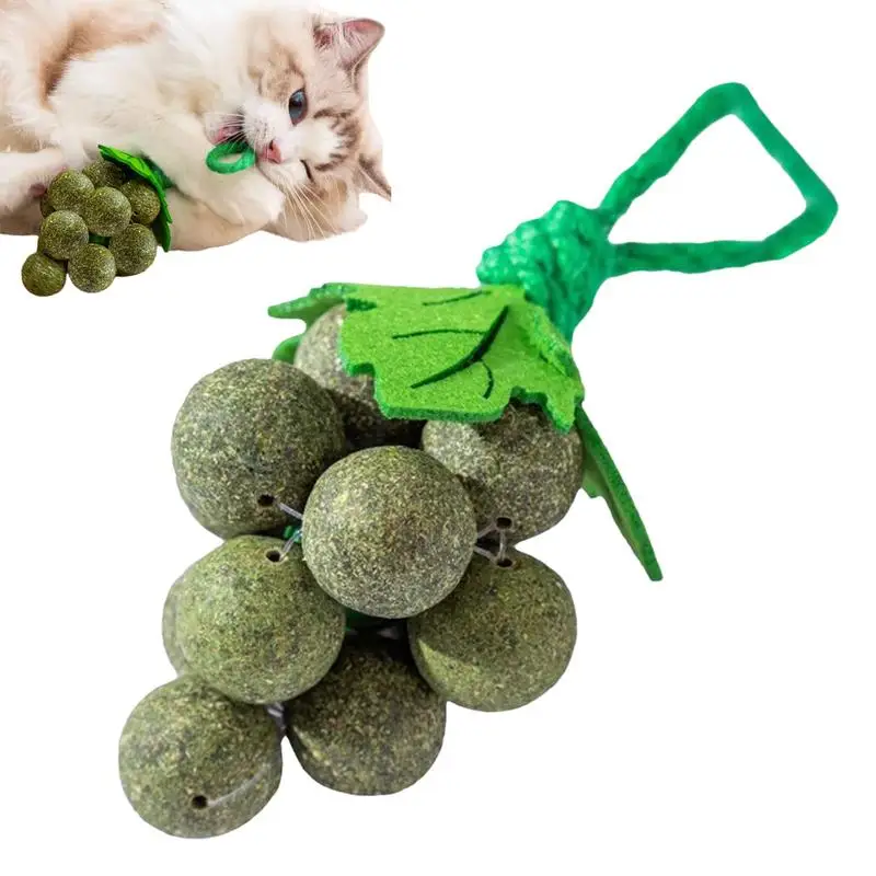 

Catnip Toys For Cat Effective Handmade Catnip Ball Cat Toy Ball Eliminate Hairballs Rich In Plant Fiber For Healthy Play And