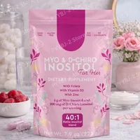 40:1 Mix Myo & D-Chiro Inositol Powder Contain Folate, Vitamin D3 and Zinc Supporting Women's Daily Health Dietary Supplement