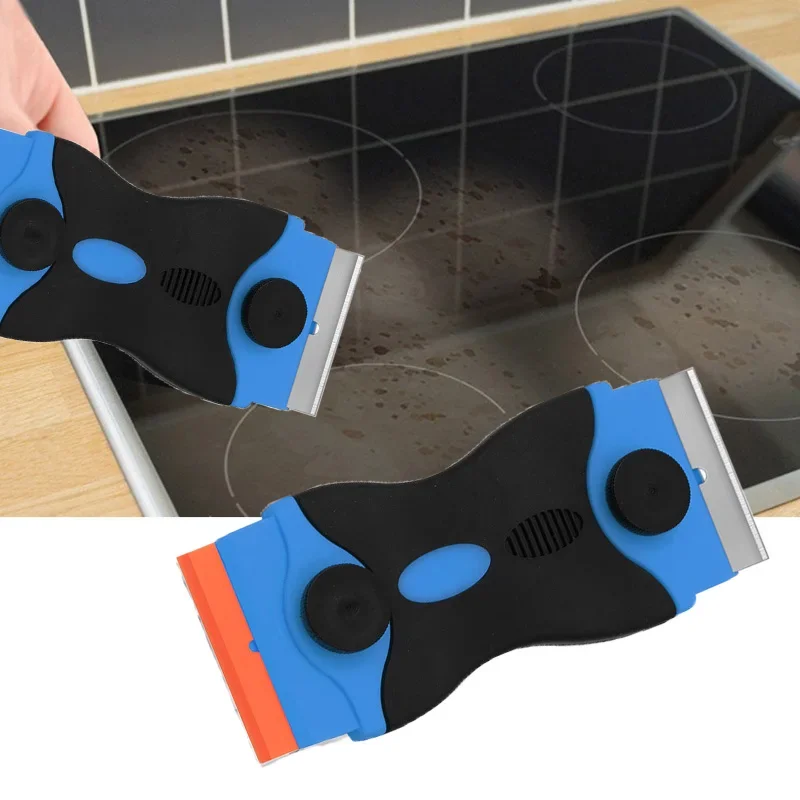 

Multifunction Window Glass Oven Scraper Silicone Handle Scraper Ceramic Glass Oven Window Tool Blade