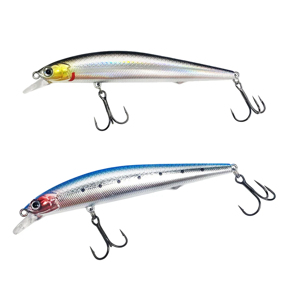 7.4G/10G/12.2G Minnow Sospeso Long Throw Artificiale Hard Bait Traina Wobblers Persico Pesca Al Luccio