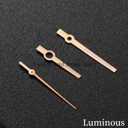 Enhanced Gold, Silver & Rose Gold Watch Hands with Green Luminous Coating (C - Rosegold)