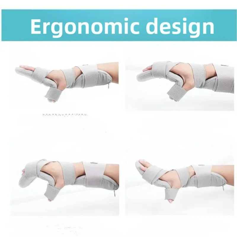 Adjustable Stroke Hand Brace Support with Finger Separator for Arthritis Tendonitis Rehabilitation Wrist Rest Hand Splint