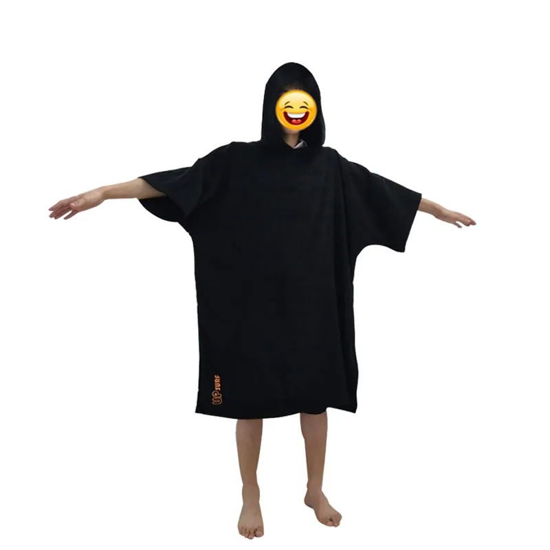 Surf Poncho 100% Cotton Towel Poncho Quick-Dry Towel Hoodie Beach Robe Changing Poncho For Adults Swim Towel Beach Poncho surf poncho skin friendly beach poncho for adults changing towel quick dry robe with hood microfiber beach blanket bath towel swim towel wetsuit sapphire