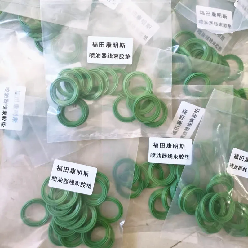 For Foton Cummins Injector Wiring Harness Assembly 4-pin Plug Socket And Injector Rubber Ring