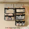 Multifunctional Dormitory Storage Bag Wardrobe Storage Bag For Store Sundries Fabric Storage Hanging Bag Behind Door 4