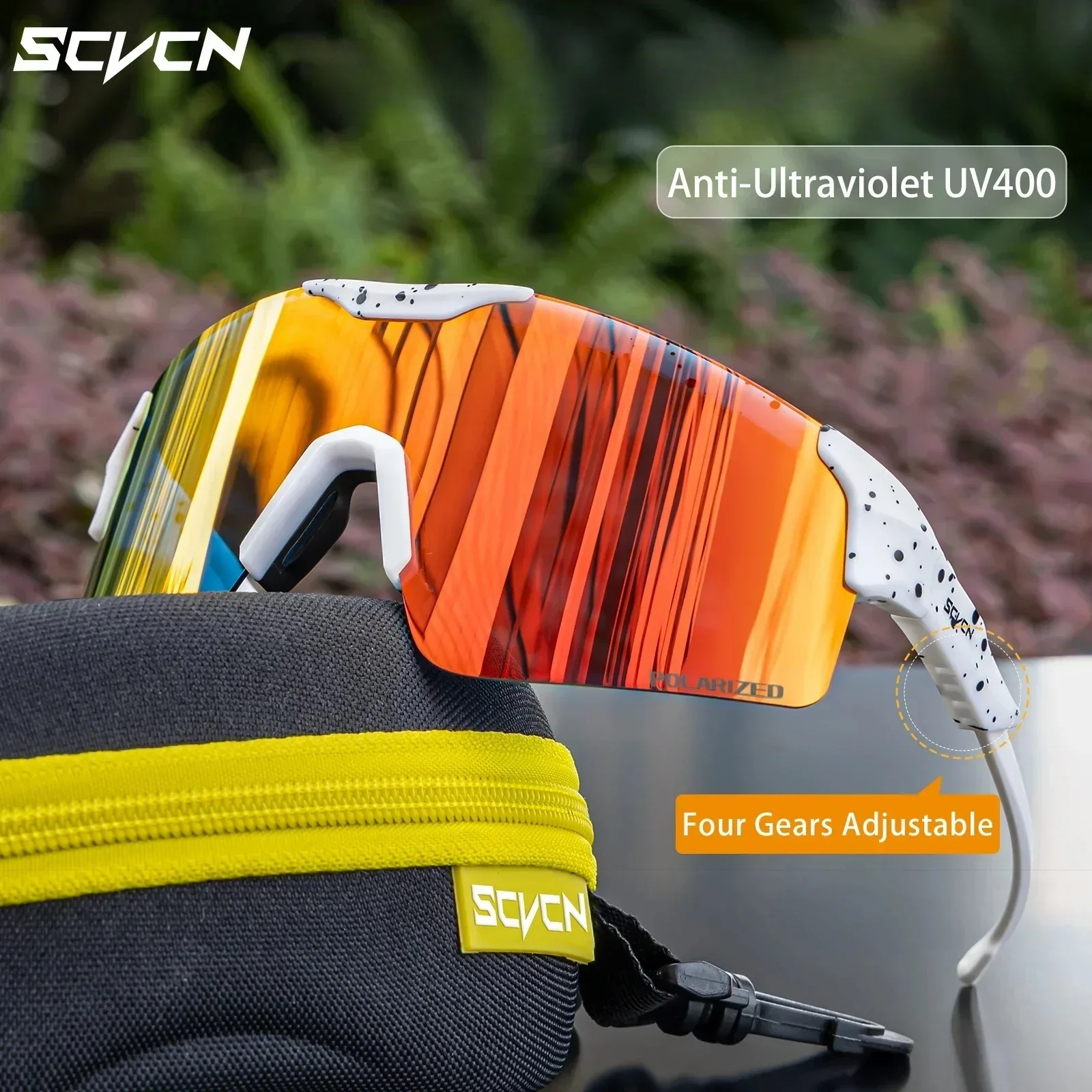 SCVCN Sports Sunglasses Cycling Glasses MTB Riding Speed Skating UV400 Fishing Goggles Man Woman Bike Bicycle Hiking Eyewear