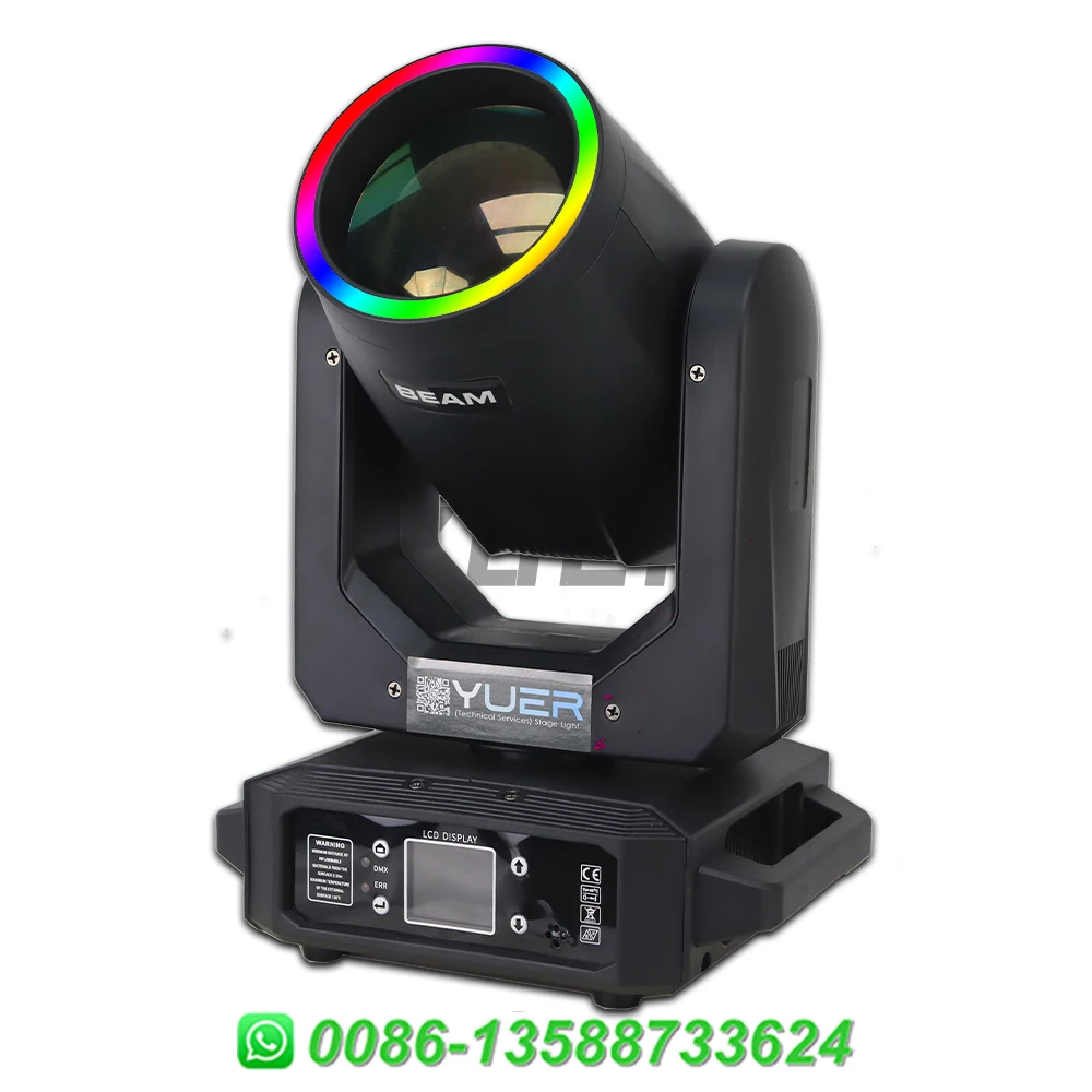 Description Picture 2 of itemLED Moving Head Light 200W Beam Spot Satge Lamp With Aperture 18 Prism Rainbow Effect Dj Dmx Disco Party Club Bar Stage Lighting