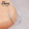New 925 Sterling Silver Kitty Cat Fashion Open Charm Bracelet & Bangles For Women Girl LB066 1