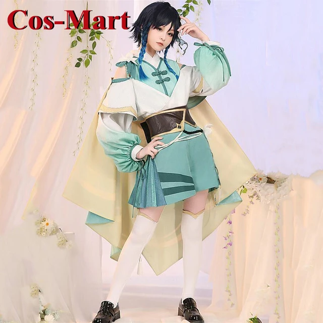 COSMART Game Genshin Impact Venti Cosplay Costume Lovely Memory Uniform  Halloween Carnival Activity Party Role Play Clothing S - AliExpress